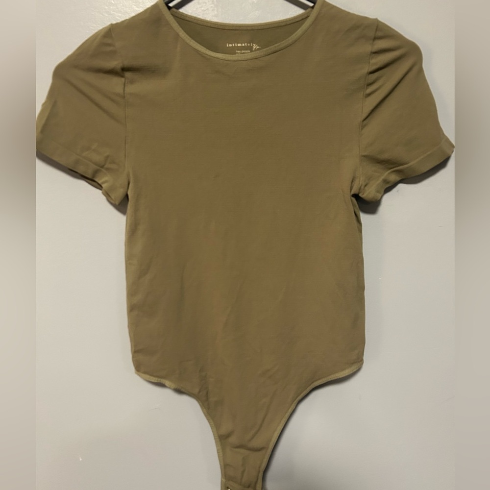 Free people intimately army green body suit xs small